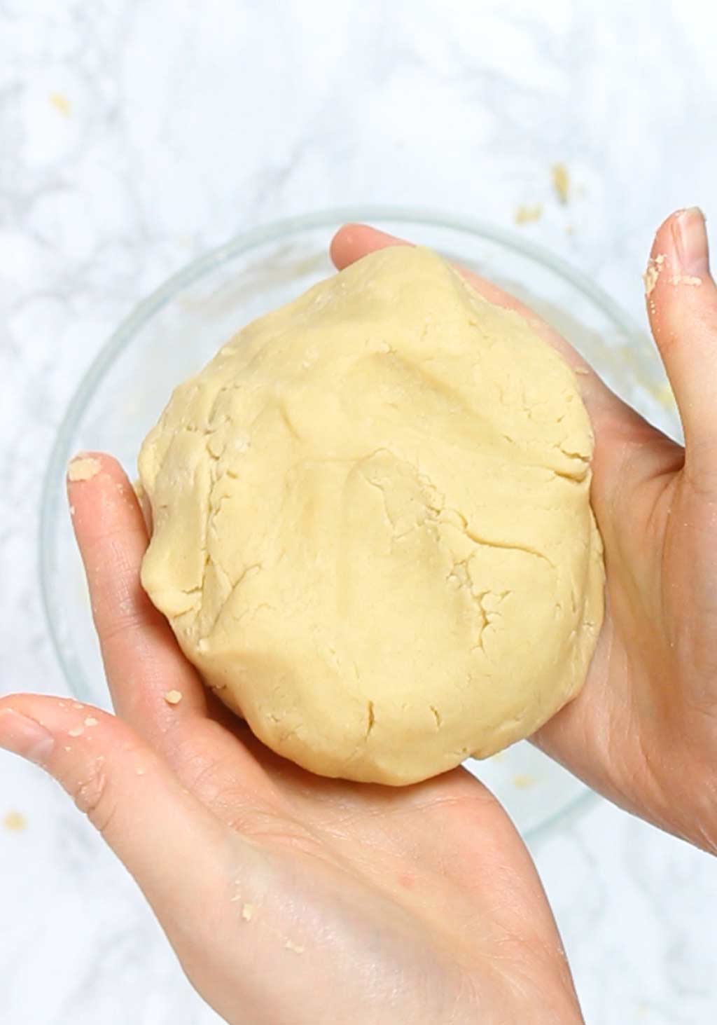 a ball of shortbread dough