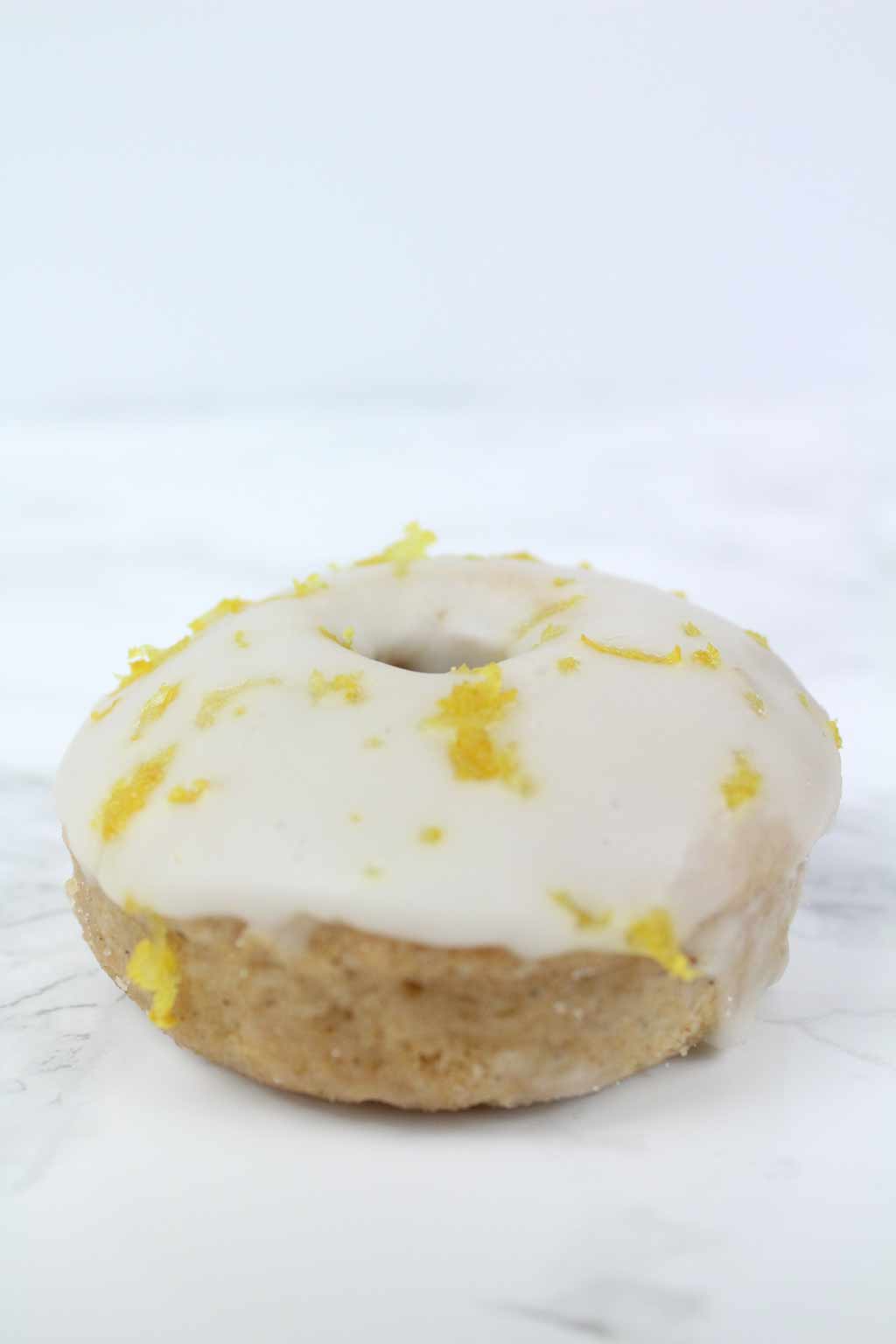 vegan lemon drizzle donut