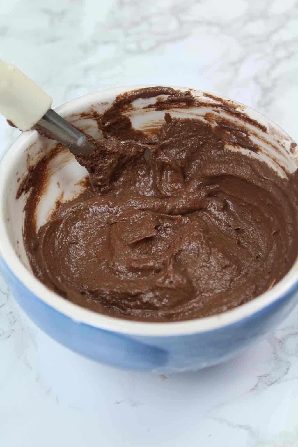 brownie batter in a bowl