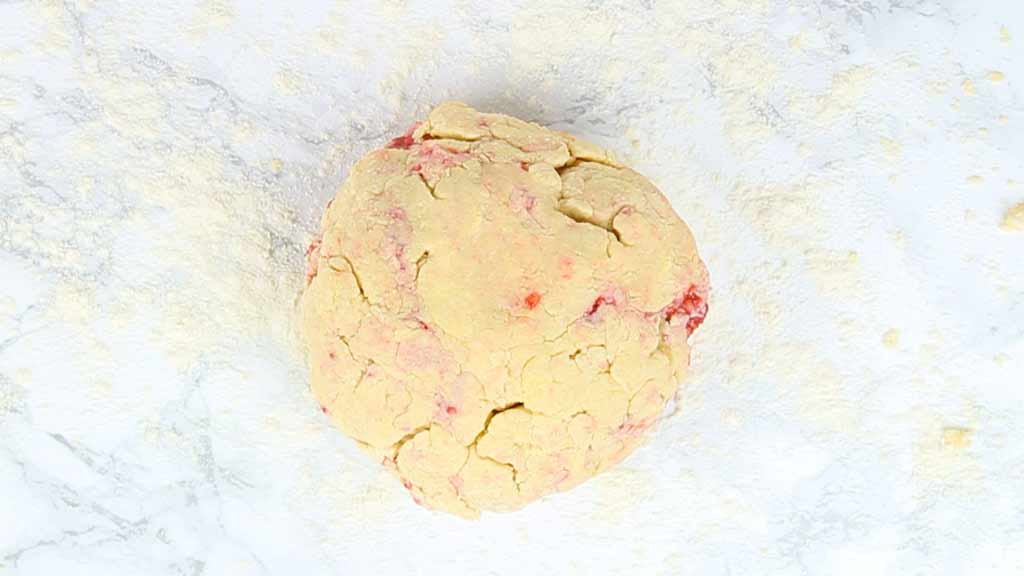 scone dough in a ball