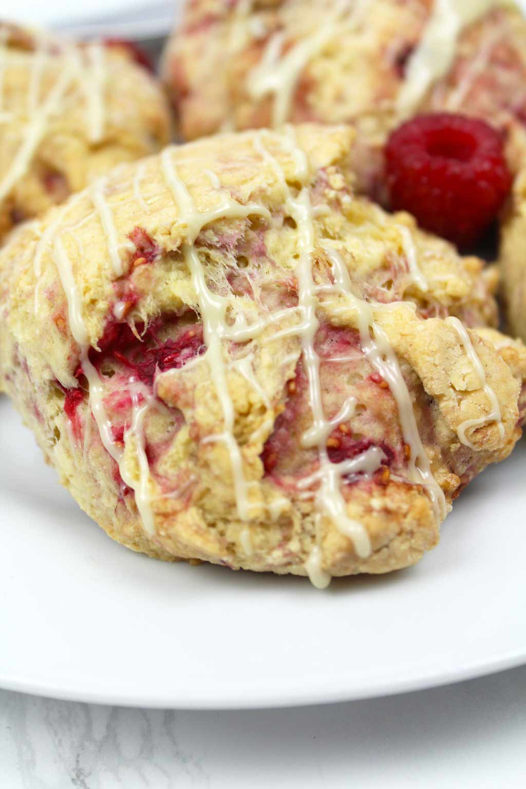 Raspberry And White Chocolate Scones Bakedbyclo Vegan Dessert Blog