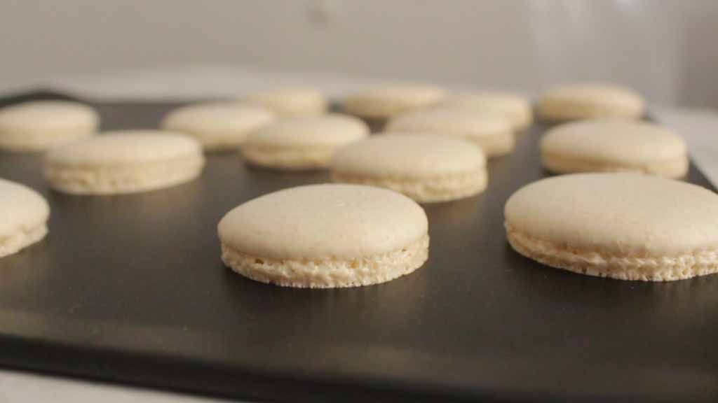 Baked Macarons On The Tray