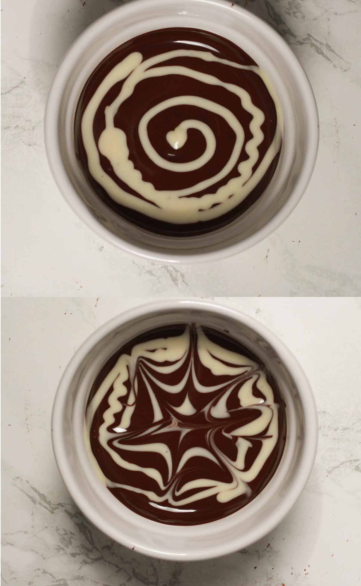 Creating Marbled Chocolate