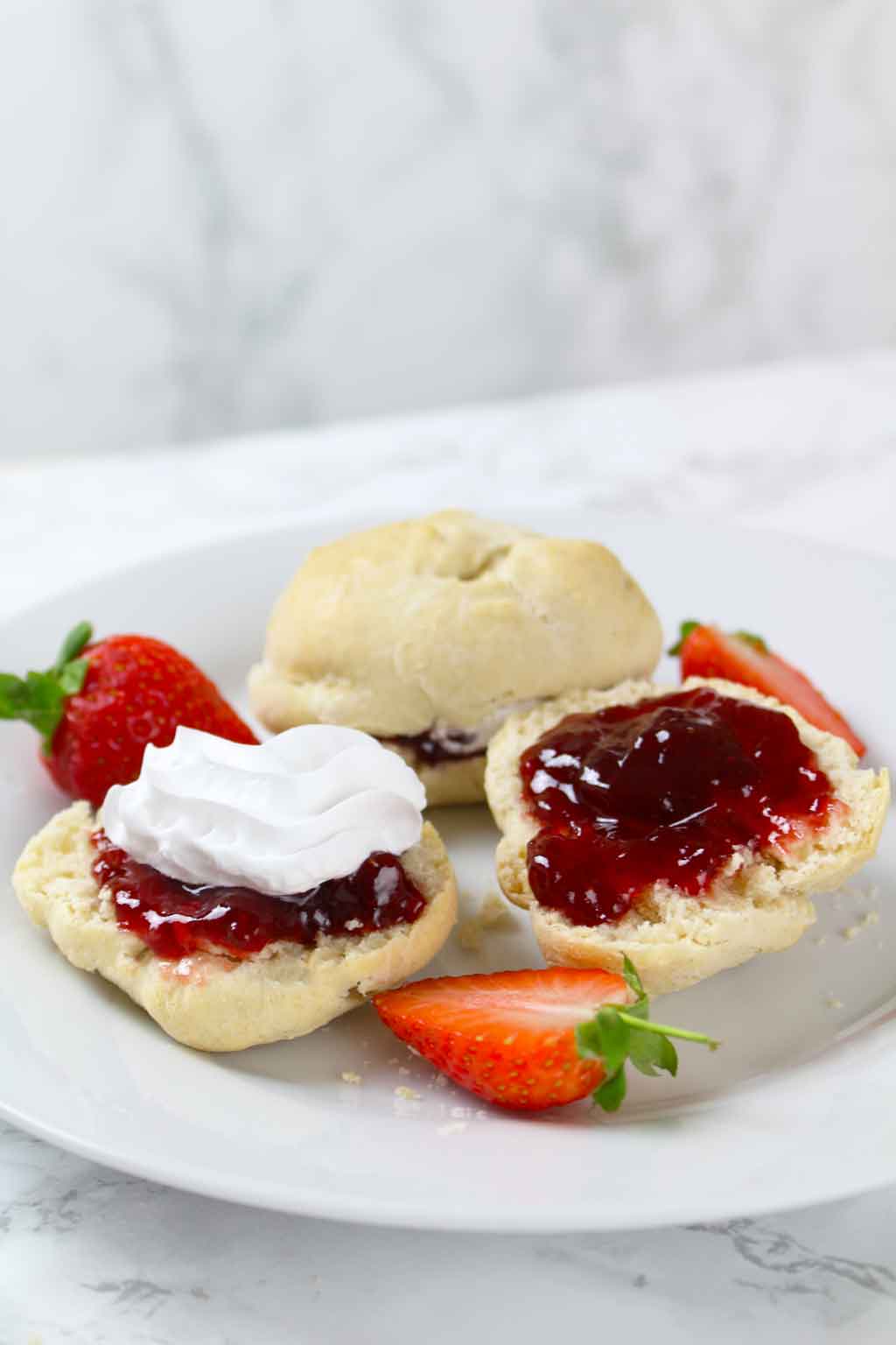 2 Ingredient Scones On A Plate