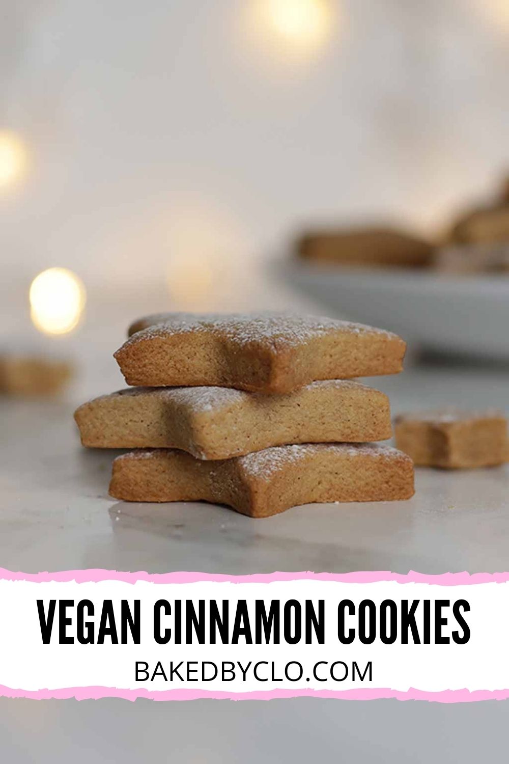Vegan Cinnamon Cookies Pinterest pin