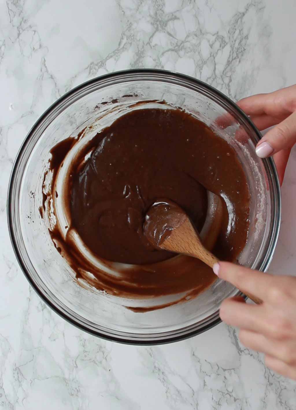 Chocolate Cake Mix In Bowl