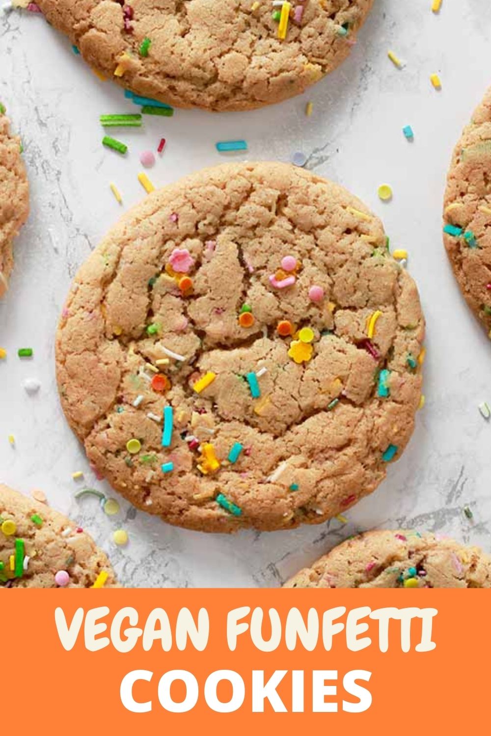 Vegan Funfetti Cookies Pinterest pin