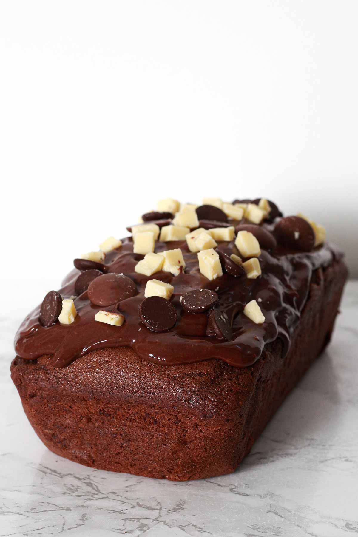 Full Loaf Cake with ganache on top