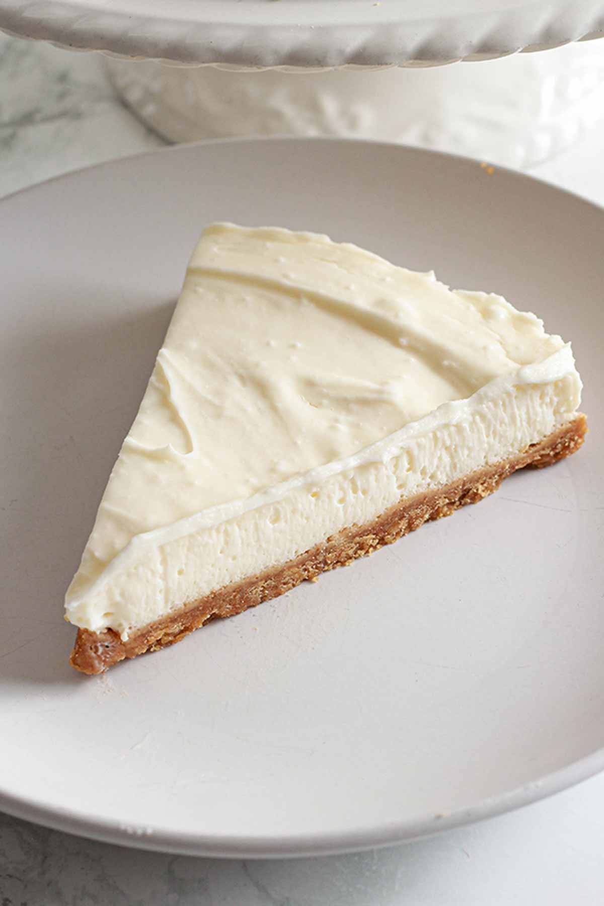 Slice Of Vanilla Cheesecake