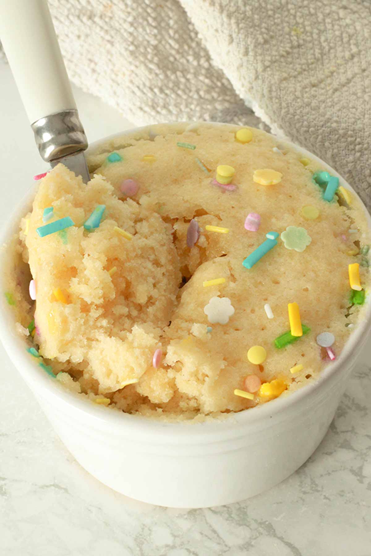 Chocolate & Vanilla Mug Cakes  Microwave Mug Cake in 90 seconds 