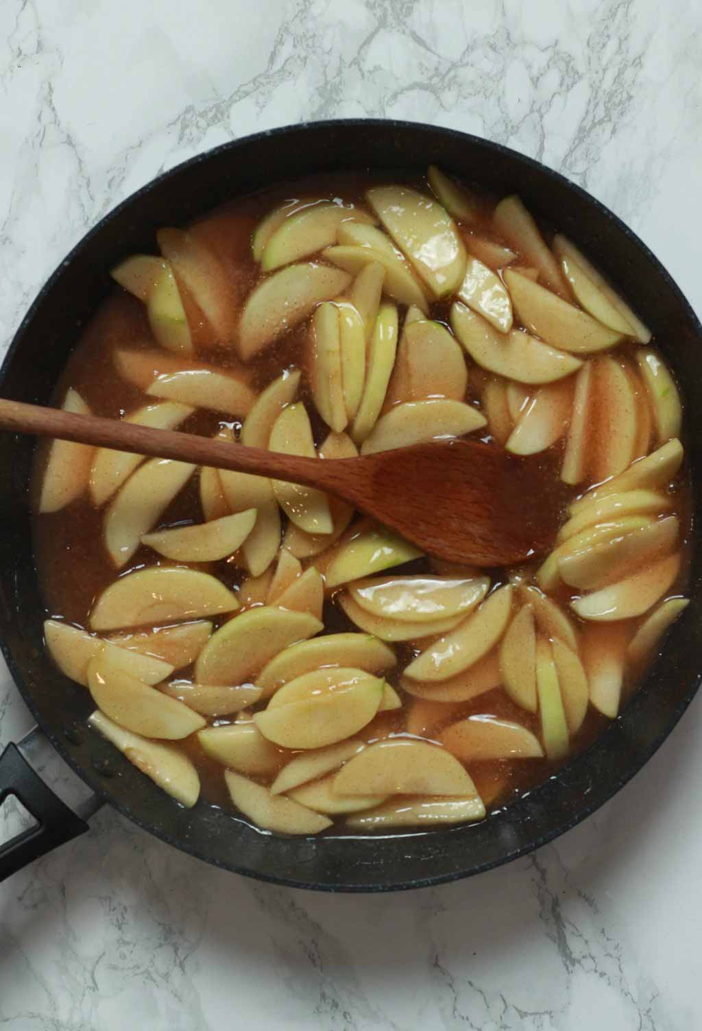 Apple Filling In A Pan