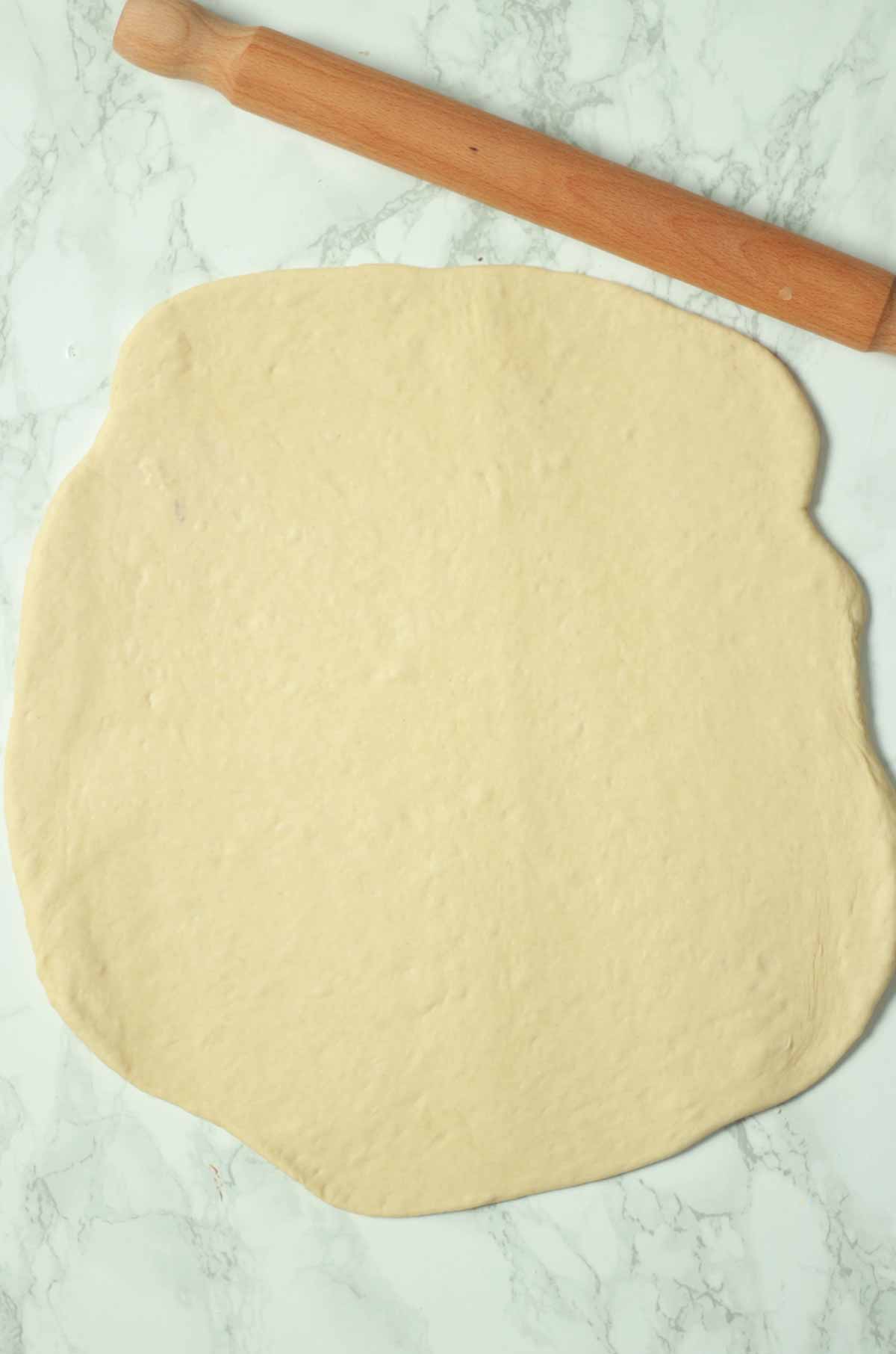 Dough Rolled Out Thinly