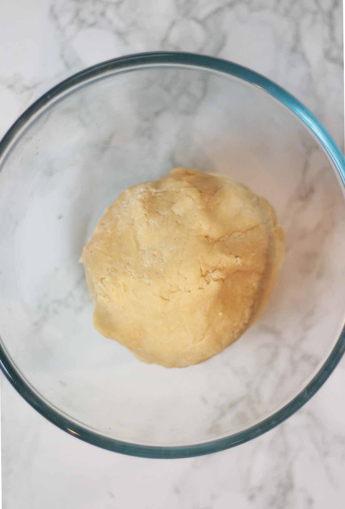 Ball Of shortcrust pastry Dough In A Bowl