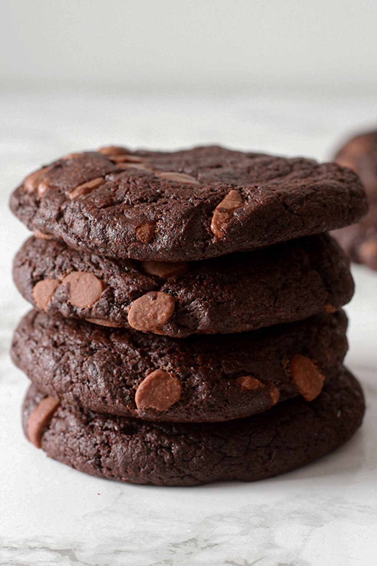 Stack Of 4 Vegan Brownie Cookies