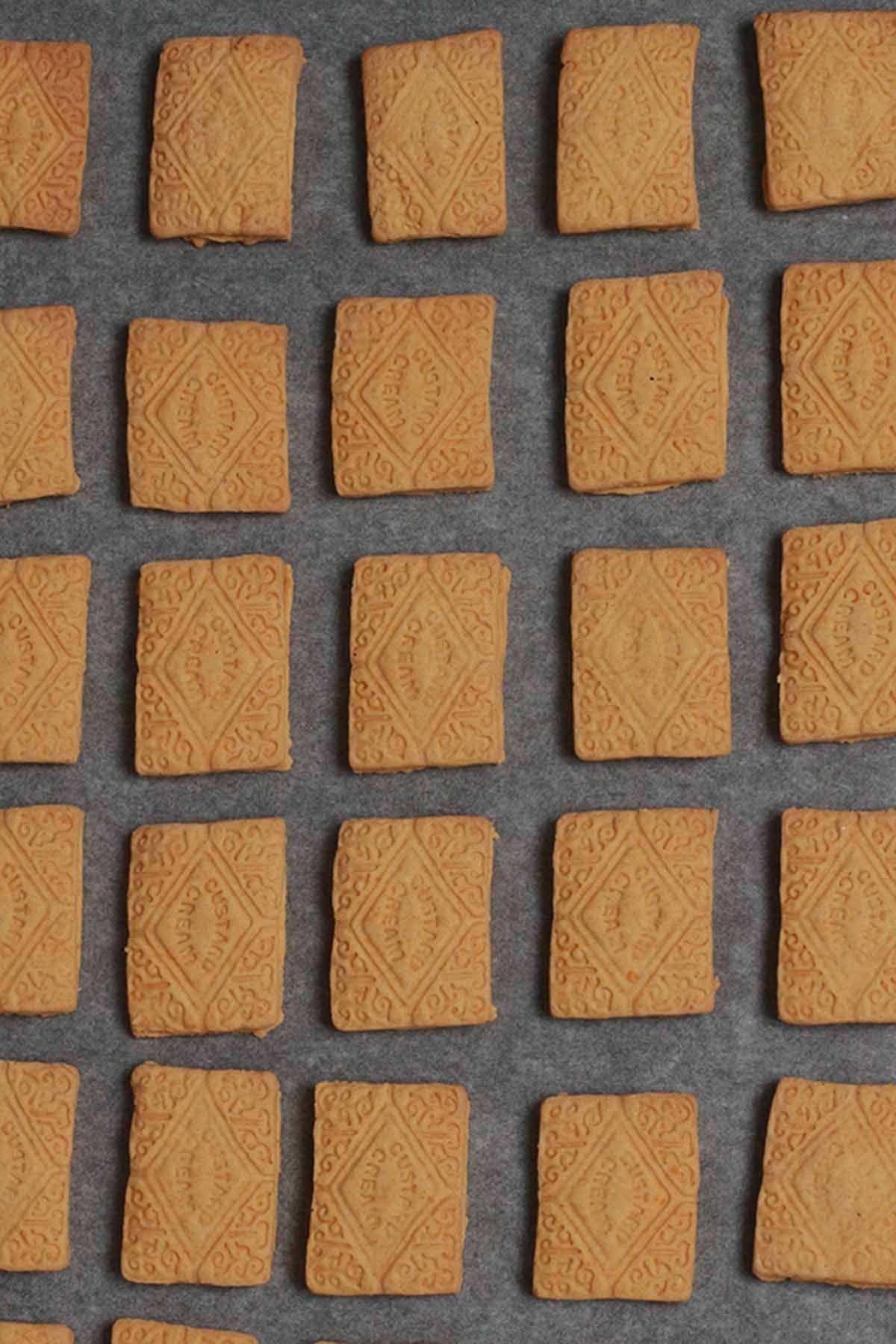 Biscuits On Tray After Baking