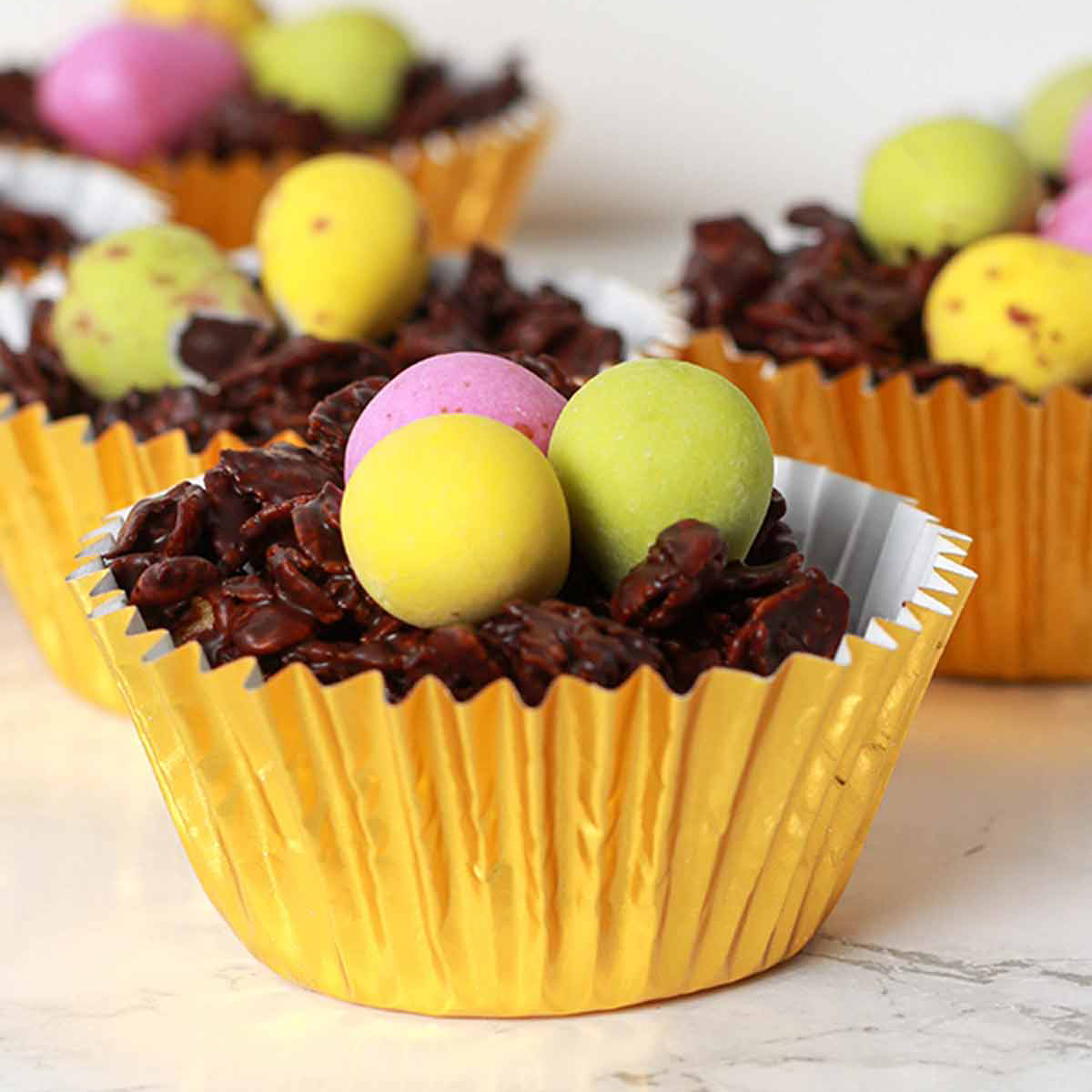 Vegan Easter Nests Cornflake Cakes Bakedbyclo Vegan Dessert Blog 