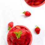 vegan strawberry sorbet recipe
