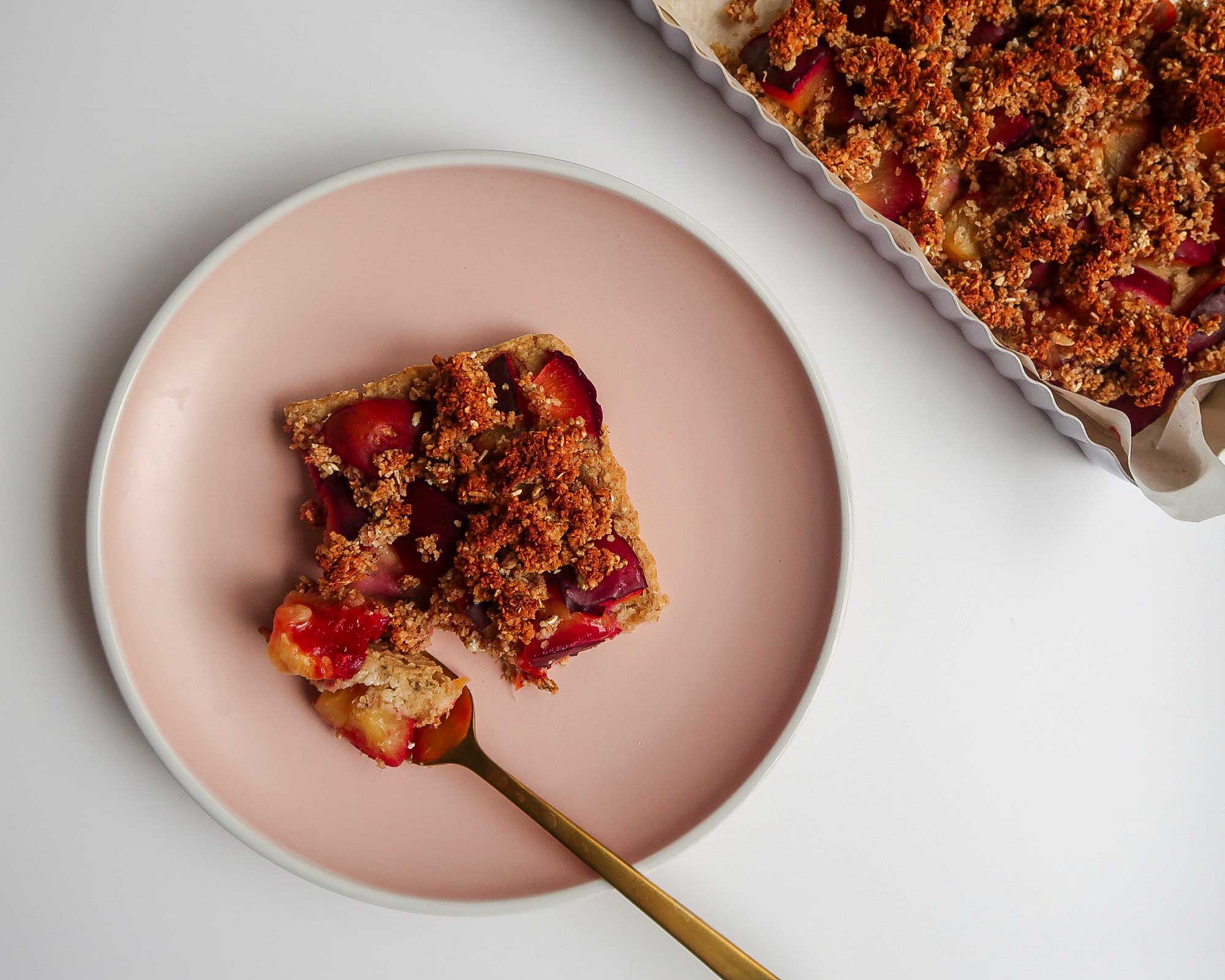 vegan streusel cake