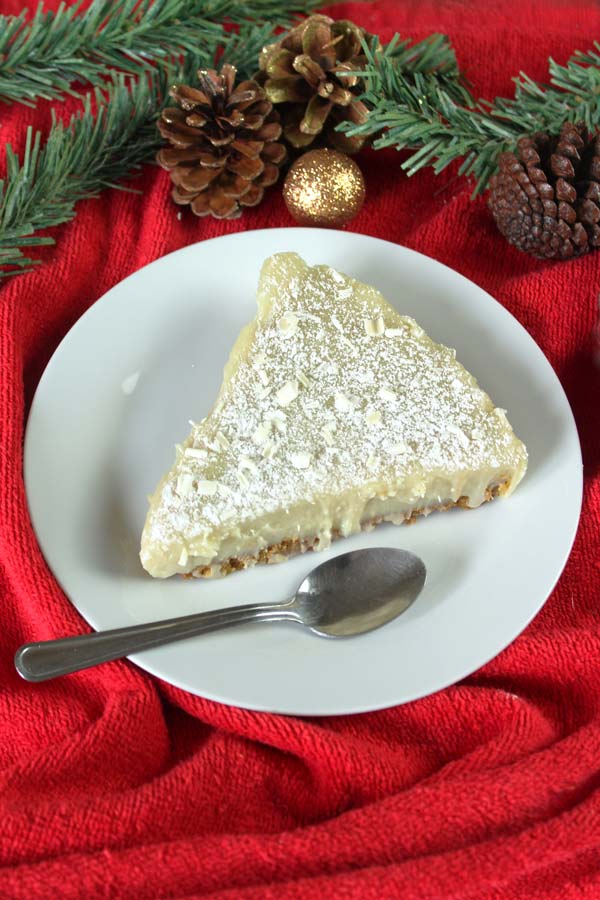 Vegan white chocolate torte