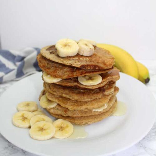 Easy Vegan Banana Pancakes - BakedbyClo | Vegan Dessert Blog