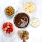 fondue de Chocolate de la inmersión de ideas