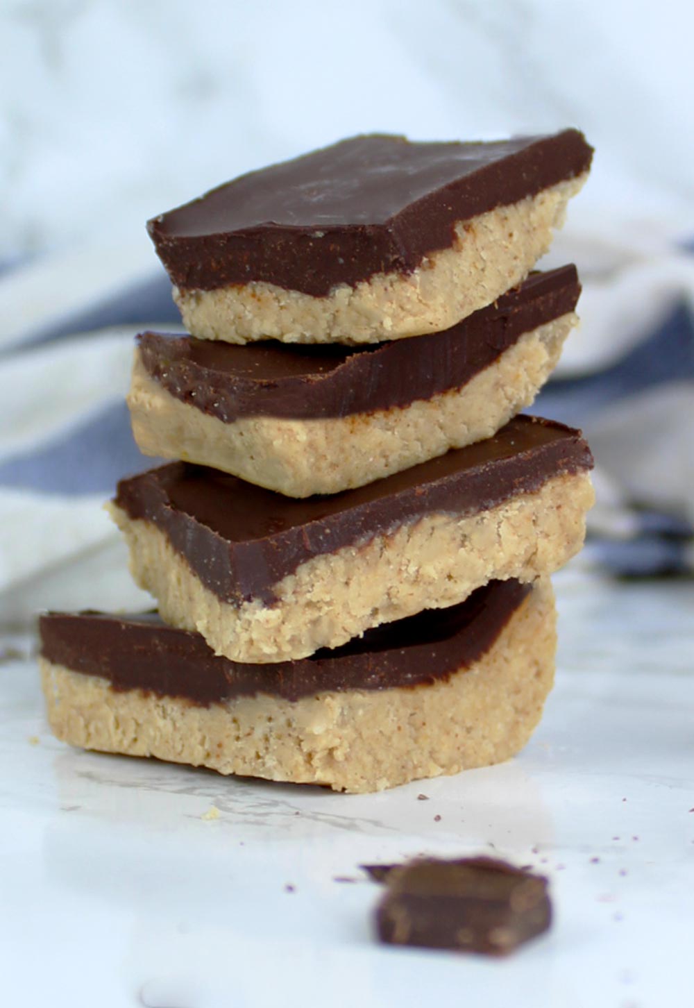 Peanut Butter Chocolate Bars (Healthy, Vegan) BakedbyClo Vegan