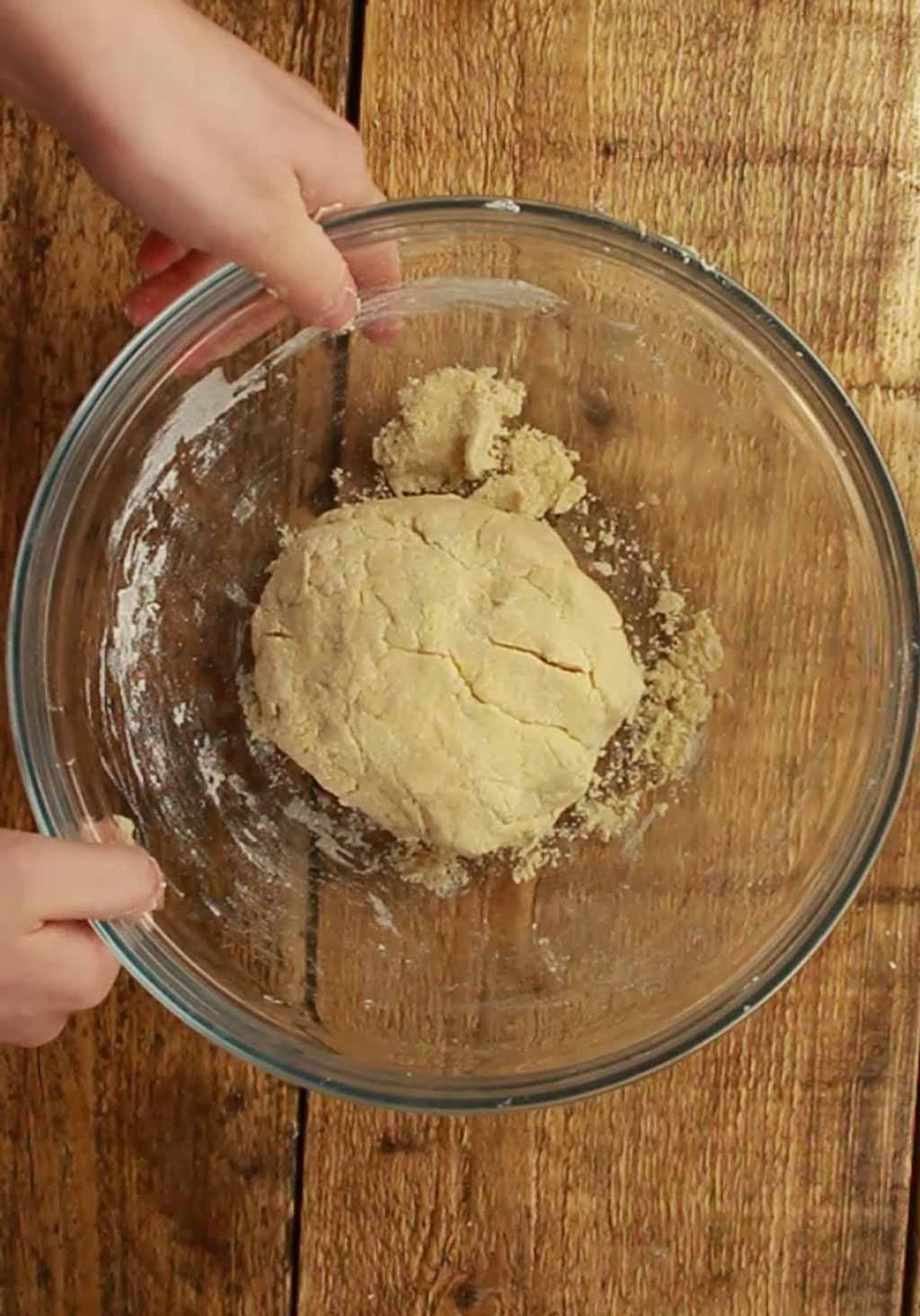 Ball Of Scone Dough In A Bowl