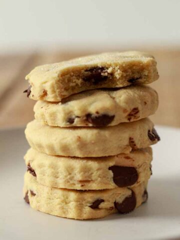 Thumbnail Of Vegan Chocolate Chip Shortbread Stack