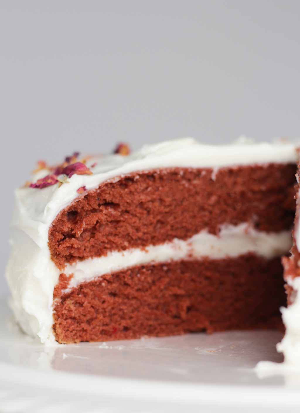 Vegan Red Velvet Cake - BakedbyClo | Vegan Dessert Blog