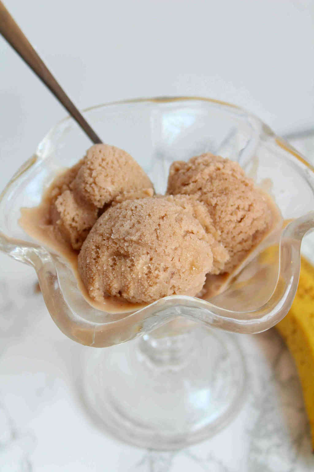 Vegan Banana Ice Cream - BakedbyClo | Vegan Dessert Blog