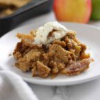 Thumbnail image of apple crumble on a plate