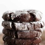 stack of 5 Chocolate Crinkle Cookies