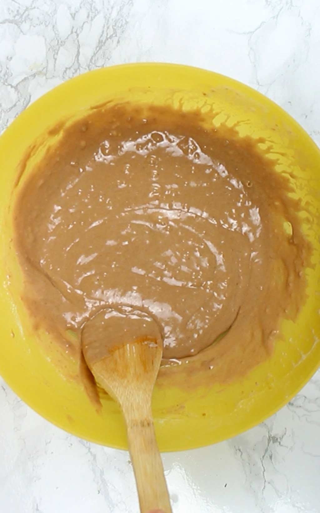 cake batter in a bowl