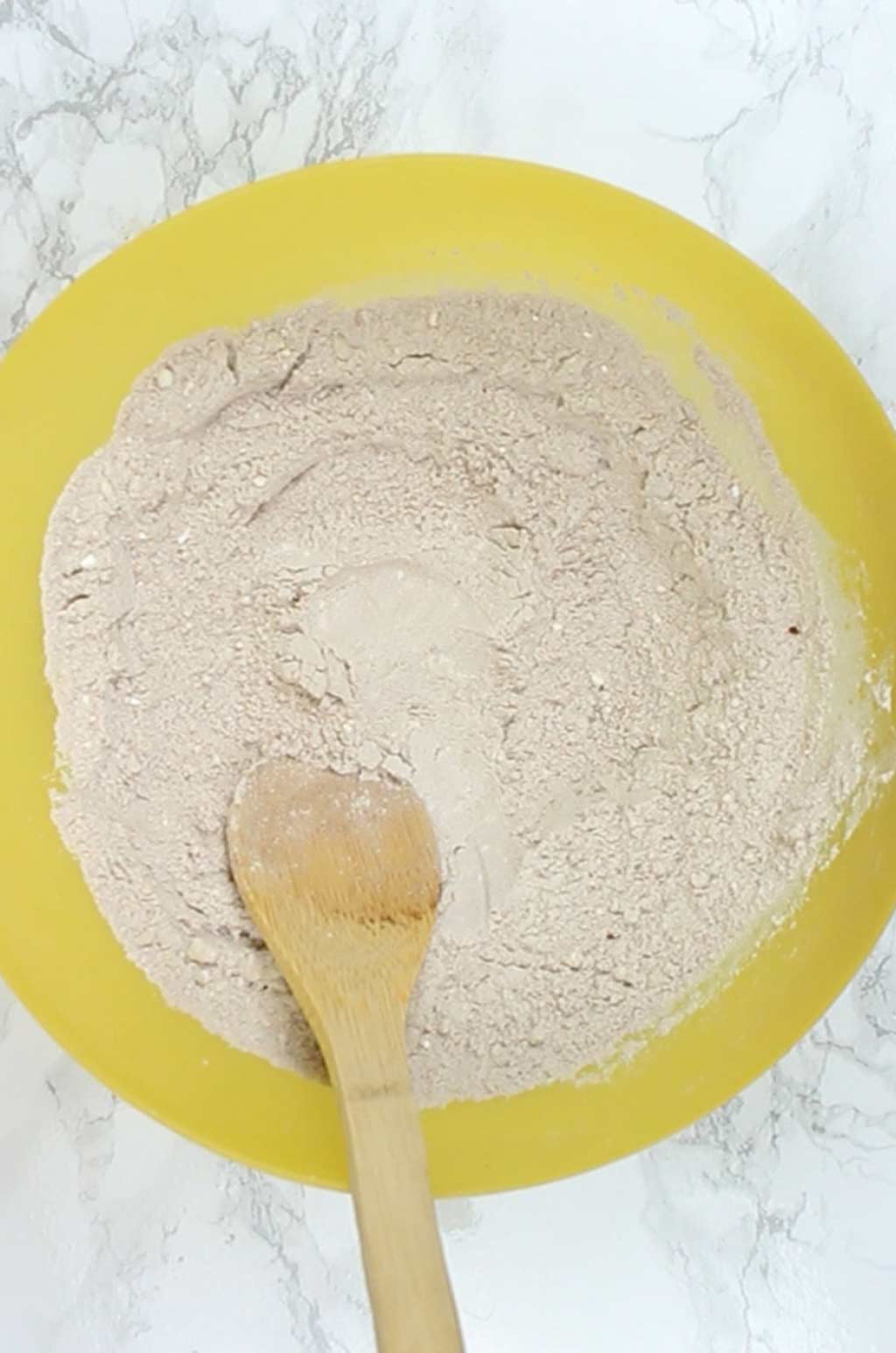 dry ingredients mixed together in a bowl