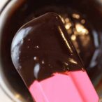 Thumbnail of ganache on a pink spatula