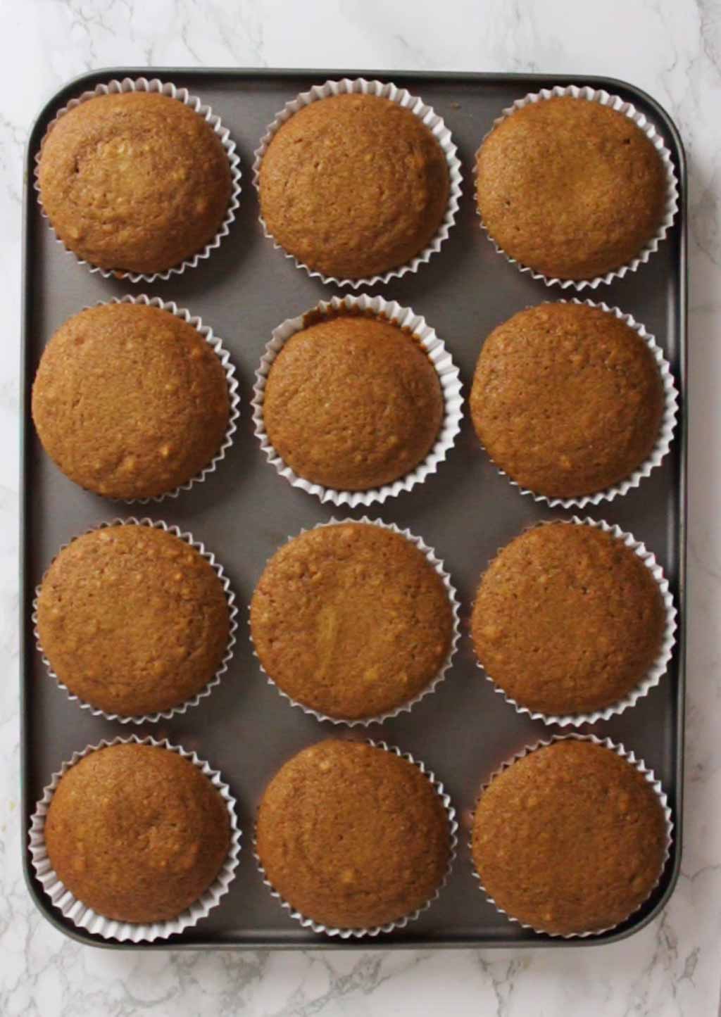 Baked Cupcakes In The Tray