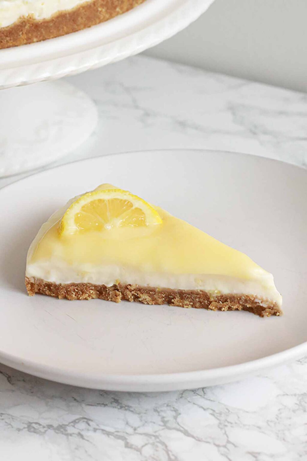 Vegan Lemon Cheesecake (NoBake) BakedbyClo Vegan Dessert Blog