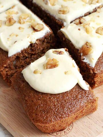 Thumbnail Image Of Vegan Coffee And Walnut Cake Slices