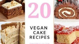 Pinterest Pin Of 10 Vegan Cake Images In A Grid