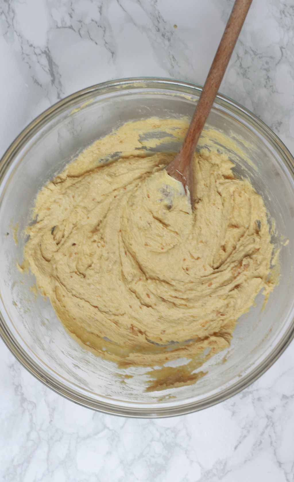 Margarine Creamed Together With The Caster And Brown Sugars
