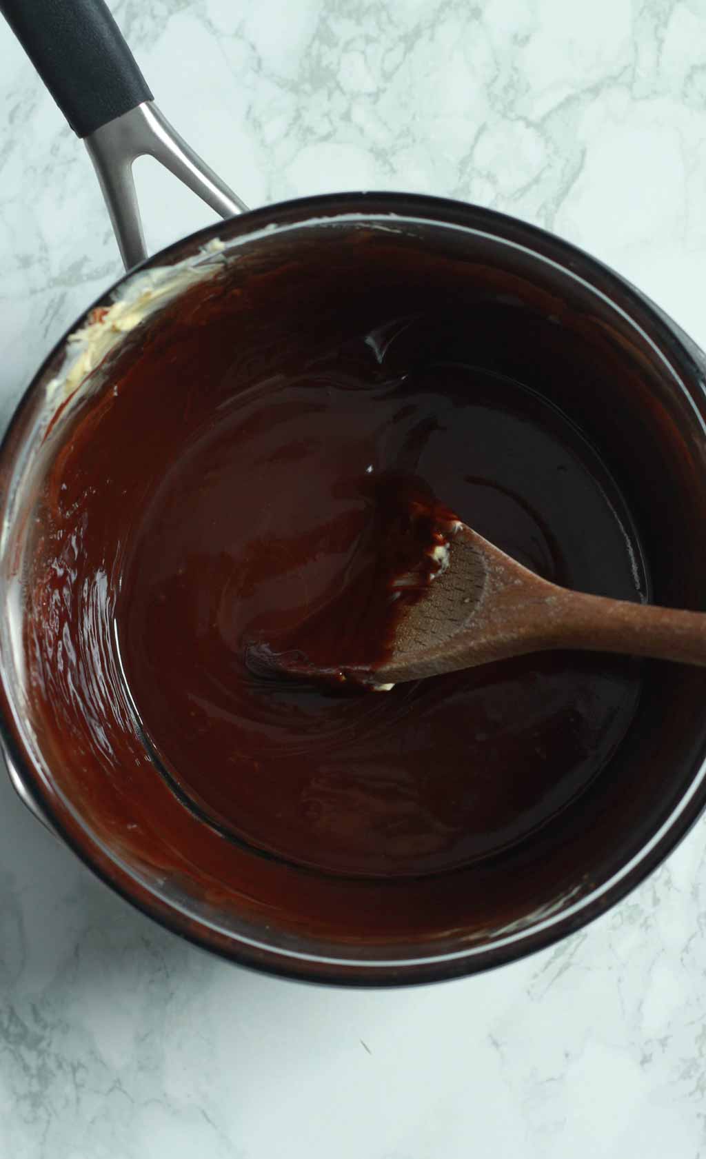 Melted Chocolate In A Bowl