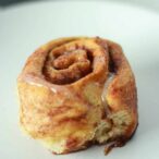 Image Of Vegan Cinnamon Roll On A Plate