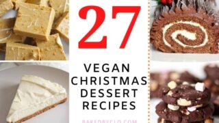 Pinterest Pin Of 10 Vegan Christmas Dessert Images In A Grid (1)