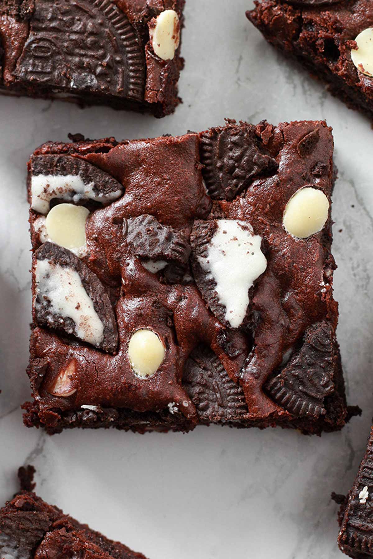 Overhead Shot Of Brownies