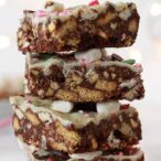 Thumbnail Image Of Stack Of Vegan Christmas Rocky Road Squares