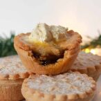 Thumbnail Image Of Vegan Hard Sauce On Top Of Mince Pie