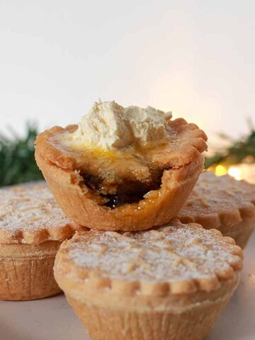 Thumbnail Image Of Vegan Hard Sauce On Top Of Mince Pie
