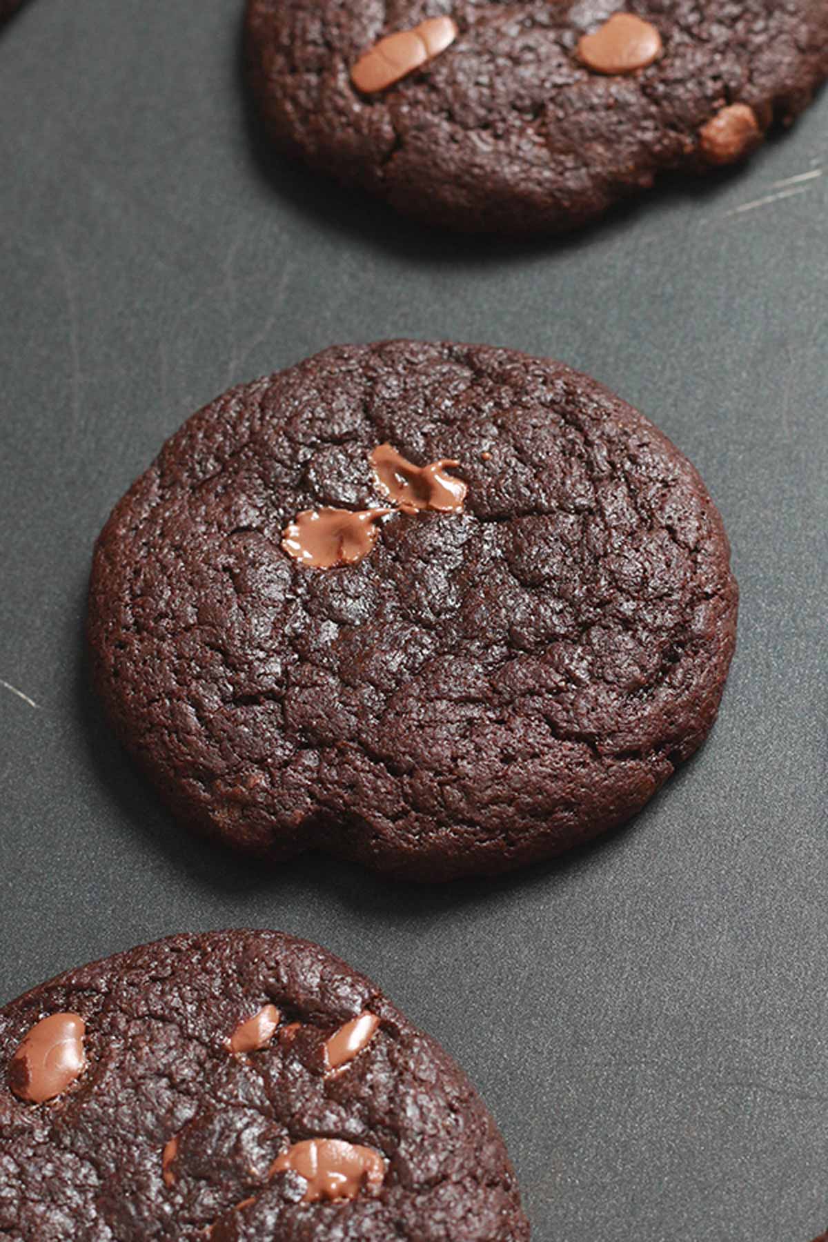 Baked Cookies On Tray