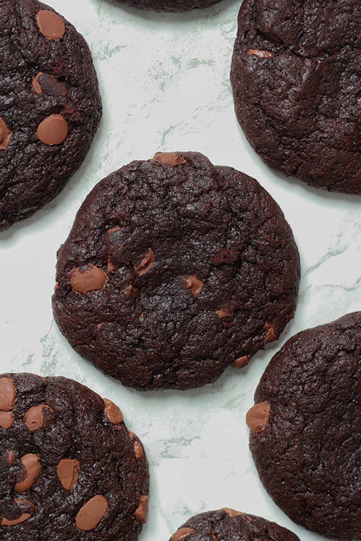 Cookies Laid Flat On A White Surface