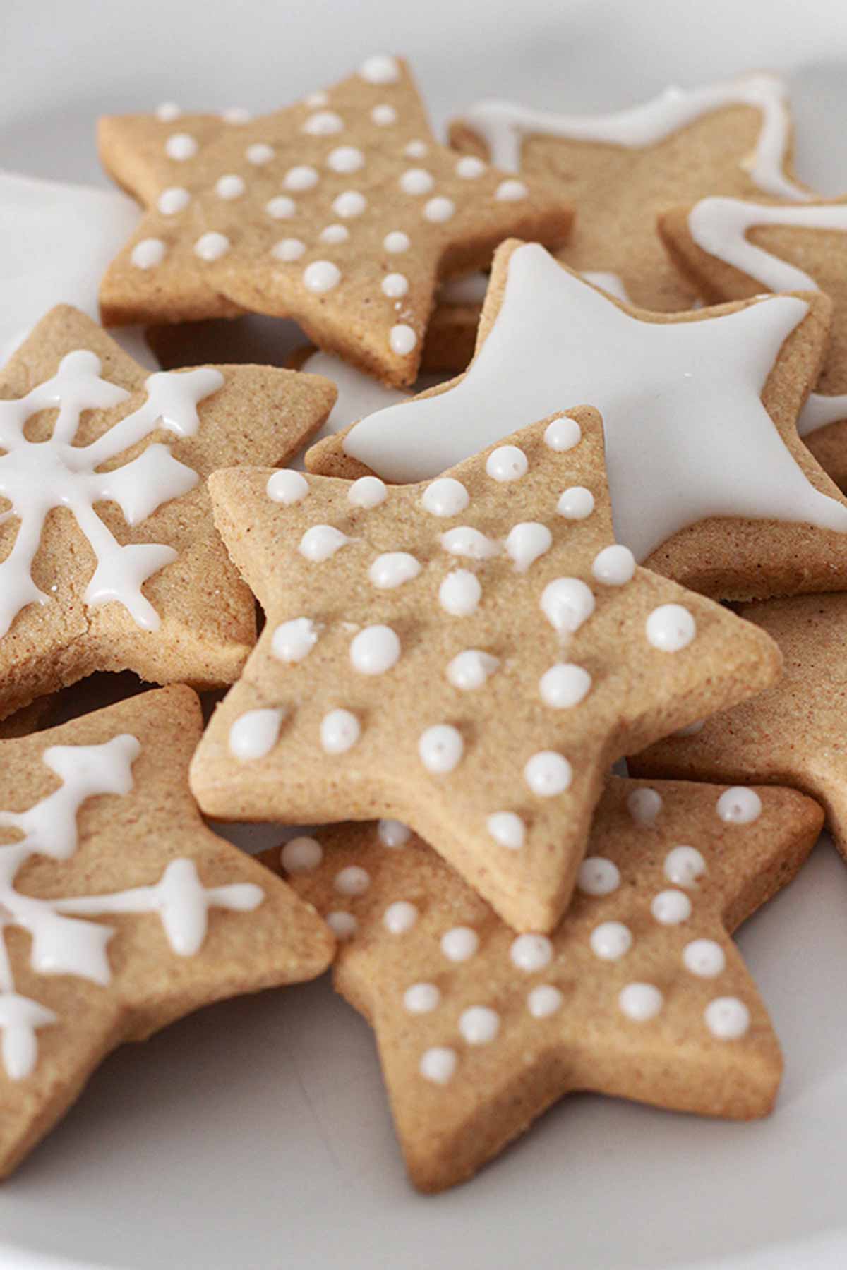 Star Shaped vegan Gluten Free Christmas cookeis